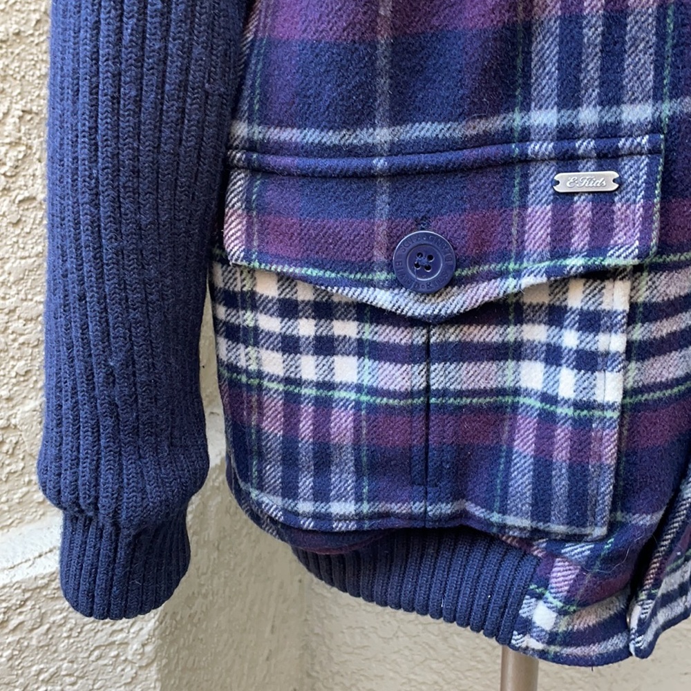 Vintage multicolored E.Lands Kids wool winter jacket - Picture 14 of 16